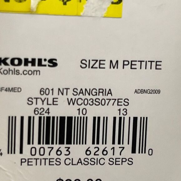 Women's Croft & Barrow® Cozy Cardigan Button Down Long Sleeve size Med. P NWT - Picture 7 of 12